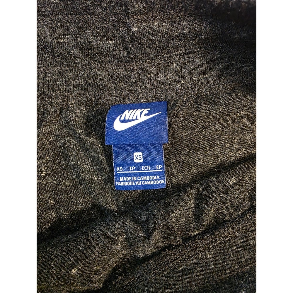 Nike Women Lounge Shorts XS Charcoal Heather Fleece Casual Drawstring Cozy Soft - Picture 5 of 7
